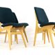 Ensemble de 4 chaises dans le style d'Arne Hovmand olsen 'Bergen'