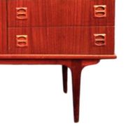 Vintage Scandinavian teak enfilade commode