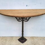 Cast iron foot console 1900 Art Nouveau