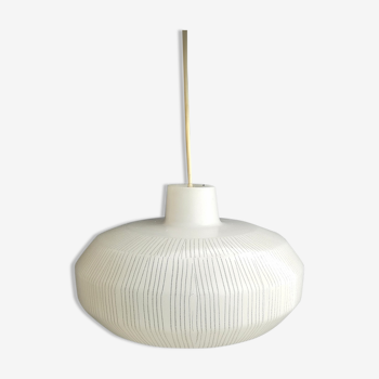 Danish modern mid-century 1950s glass ceiling lamp