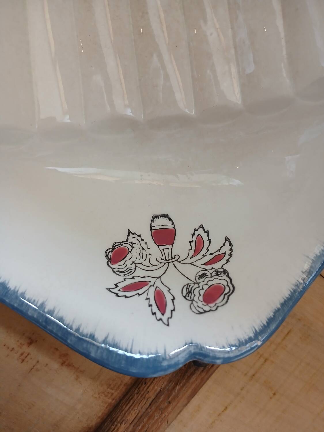 Antique asparagus dish