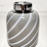 Encendedor de mesa "Tommaso Barbi" de cristal. Italia, 1970s.