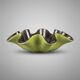 Bowl / centrepiece in green anise and black, Saint-Clément ceramic – Letalle