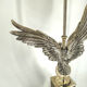 Pair of nickel eagle table lamps by Loevsky and Loevsky, 1970s