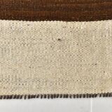 9x11 Beige & Light Brown Handwoven Kilim Rug For Living Room, 262x338 Cm