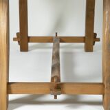 Elm table by Aranjou, France 1970s