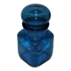 Blue glass jar