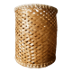 Braided bamboo wastepaper basket
