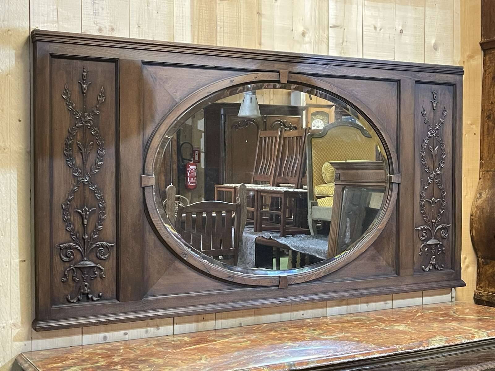 Oak mirror from the early 20th century.