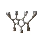 Vintage aluminium cast iron candlestick