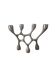 Vintage aluminium cast iron candlestick