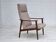 1970s, Danish highback armchair, furniture wool, teak wood, original.