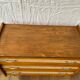 Commode vintage bois et cannage