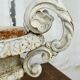 Pair of cast iron garden vases late nineteenth
