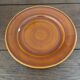 Vintage set of 6 Luneville honey brown plates