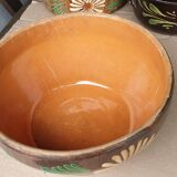 Glazed terracotta salad bowl