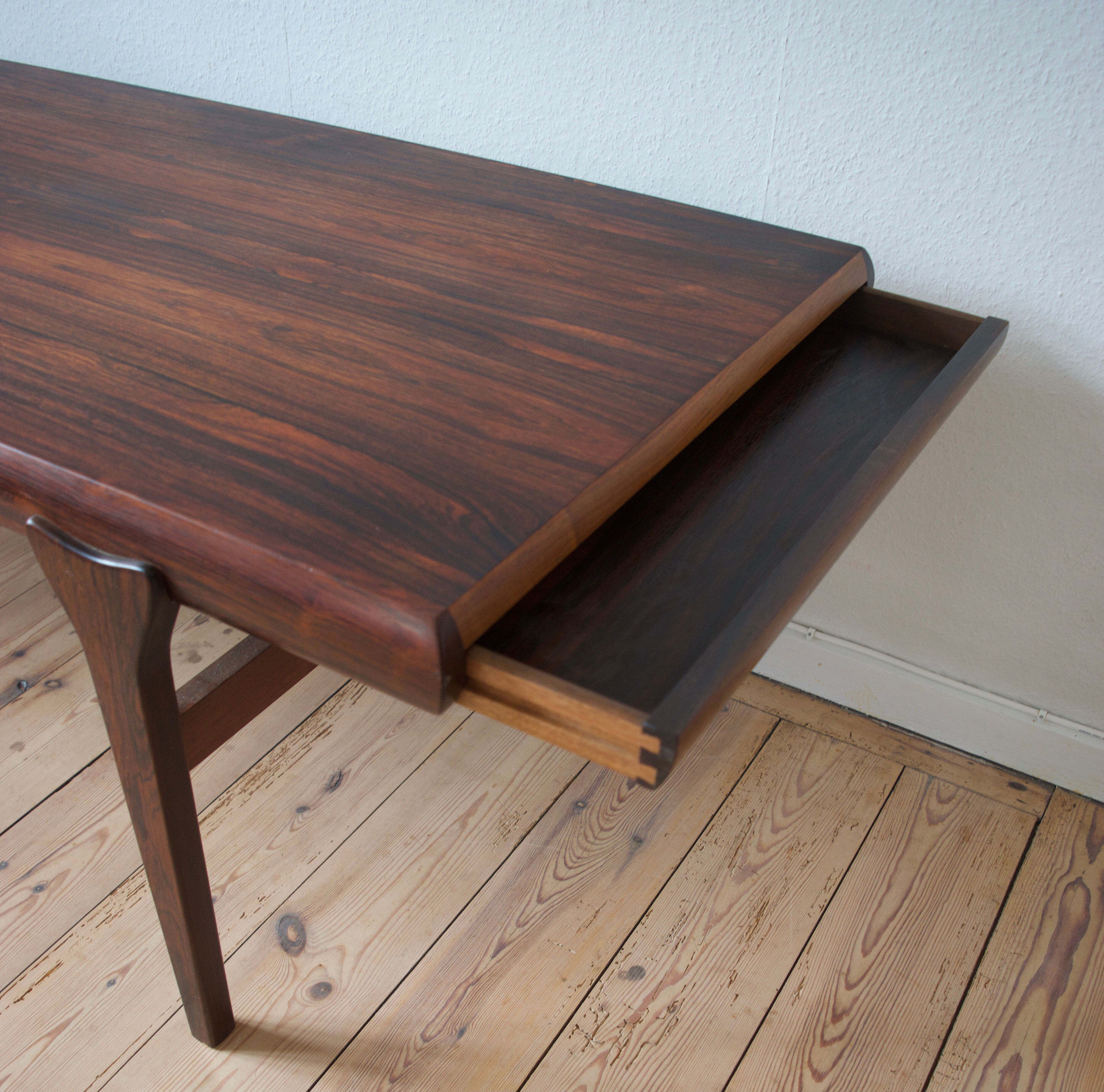 Vintage Brazilian Rosewood Coffee Table by Johannes Andersen for CFC Silkeborg