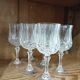 6 verres à pied en cristal