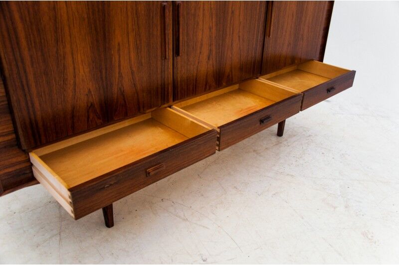 Rosewood highboard, Denmark, 1960s