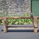 Large carpenter's workbench, old workbench, wooden workbench, industrial decoration