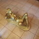 coffee table with glass plate - Resin/Polyester