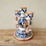 Glazed ceramic candle holder