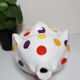 White polka dot Elephant teapot, vintage French