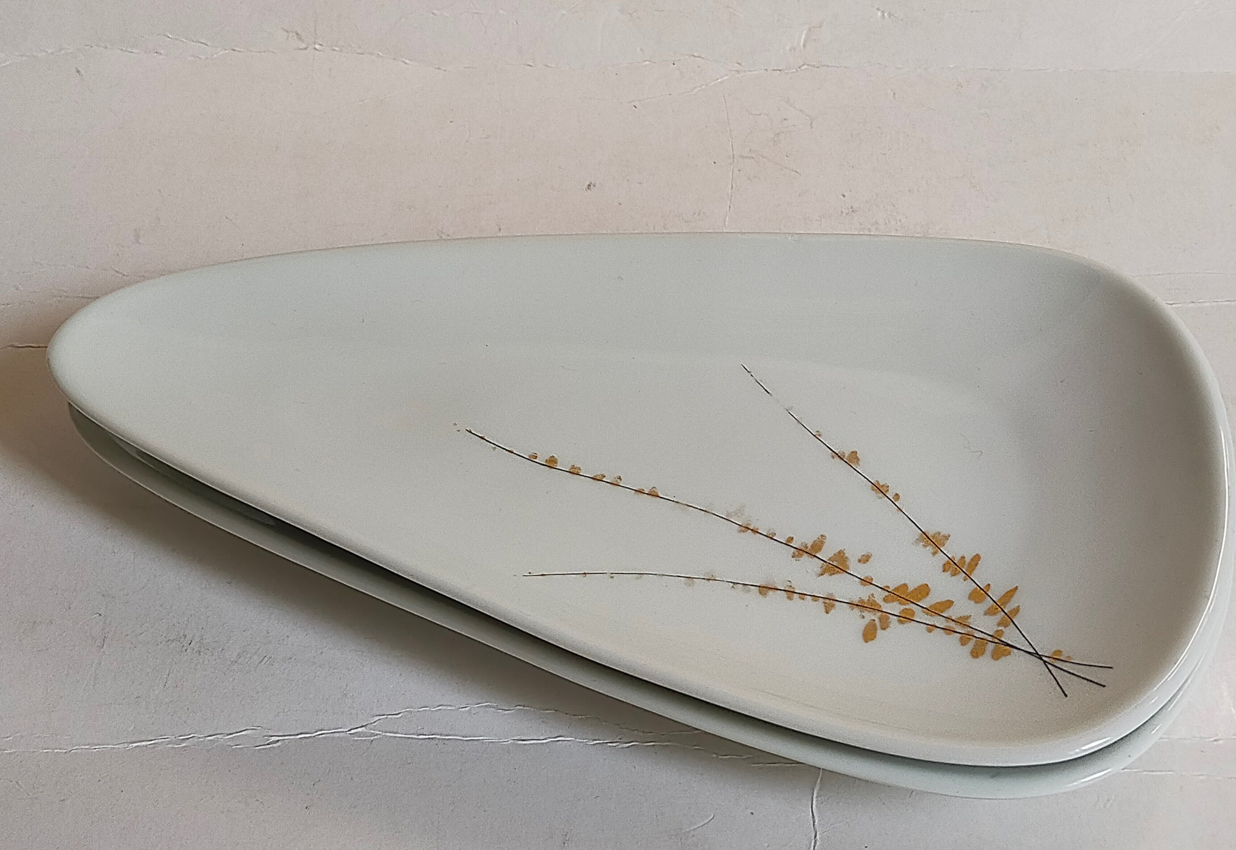 Duo de raviers porcelaine Royal Limoges vintages forme libre