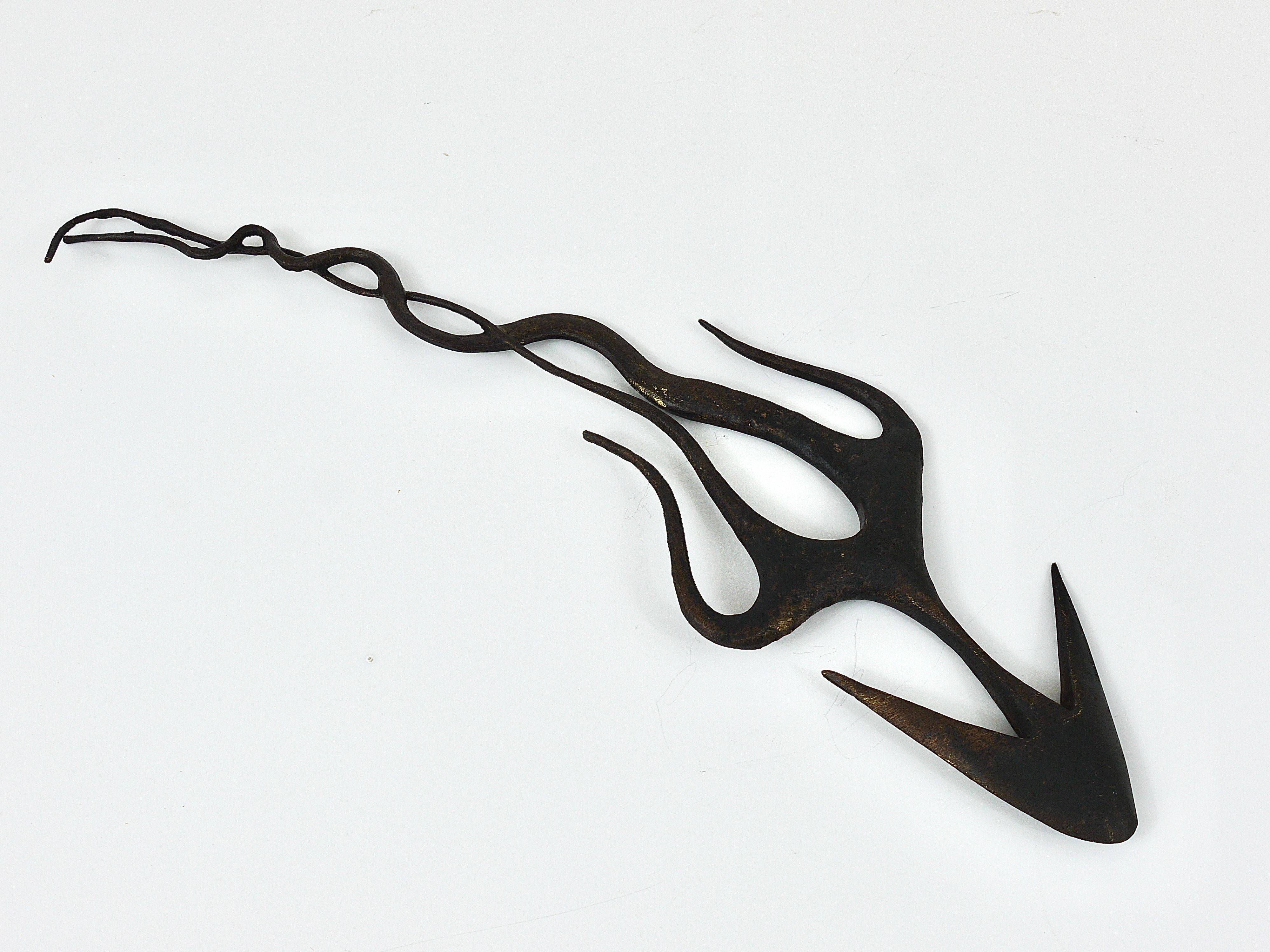 Carl Auböck Wall Sculpture Handmade Napoleon #4271, Brass, Austria