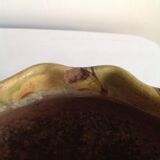 Two glazed terracotta planters