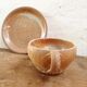 Vintage sandstone coffee cup set