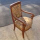 Walnut armchair from the Consulate period