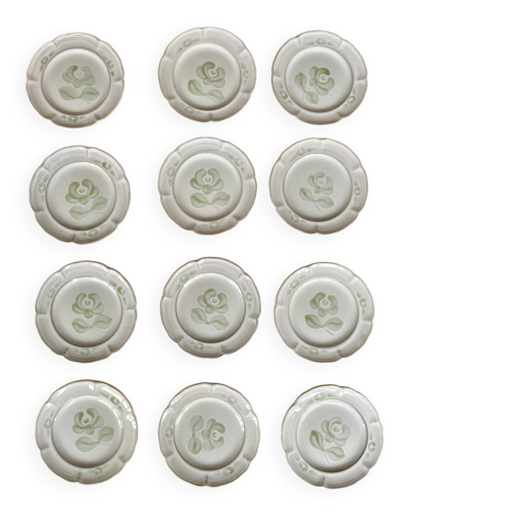 12 dessert plates in earthenware - Niderviller
