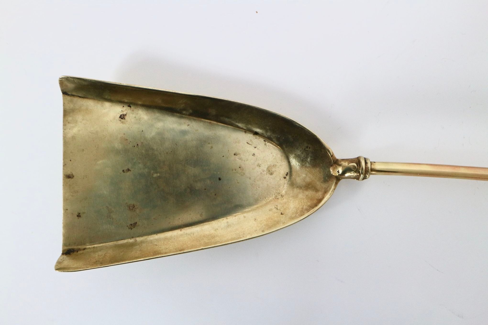 Vintage brass fireplace accessory set