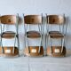 Chaises d'école, ensemble de 6
