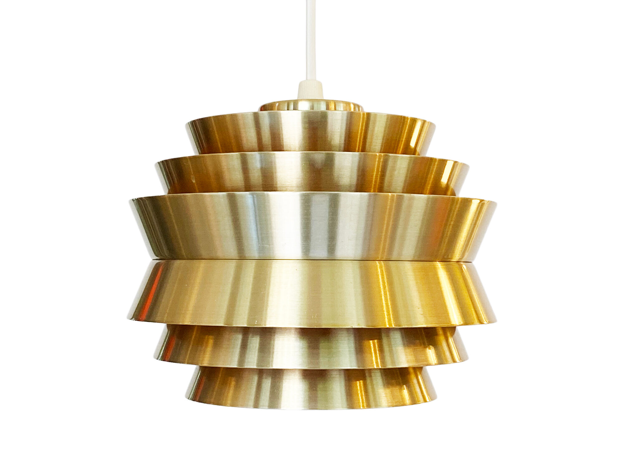 Pendant light "Trava" by Carl Thore for Granhaga Metallindustri. Sweden 1970s.