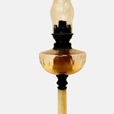 Oil lamp in marble and brass 20th century