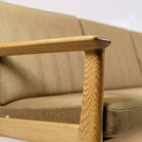 3-Person Sofa Model GE265/3 Made In Oak By Hans J. Wegner For Getama From 1960s