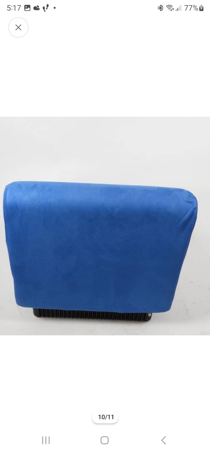 Chauffeuse modulaire bleue Édition Herman Miller