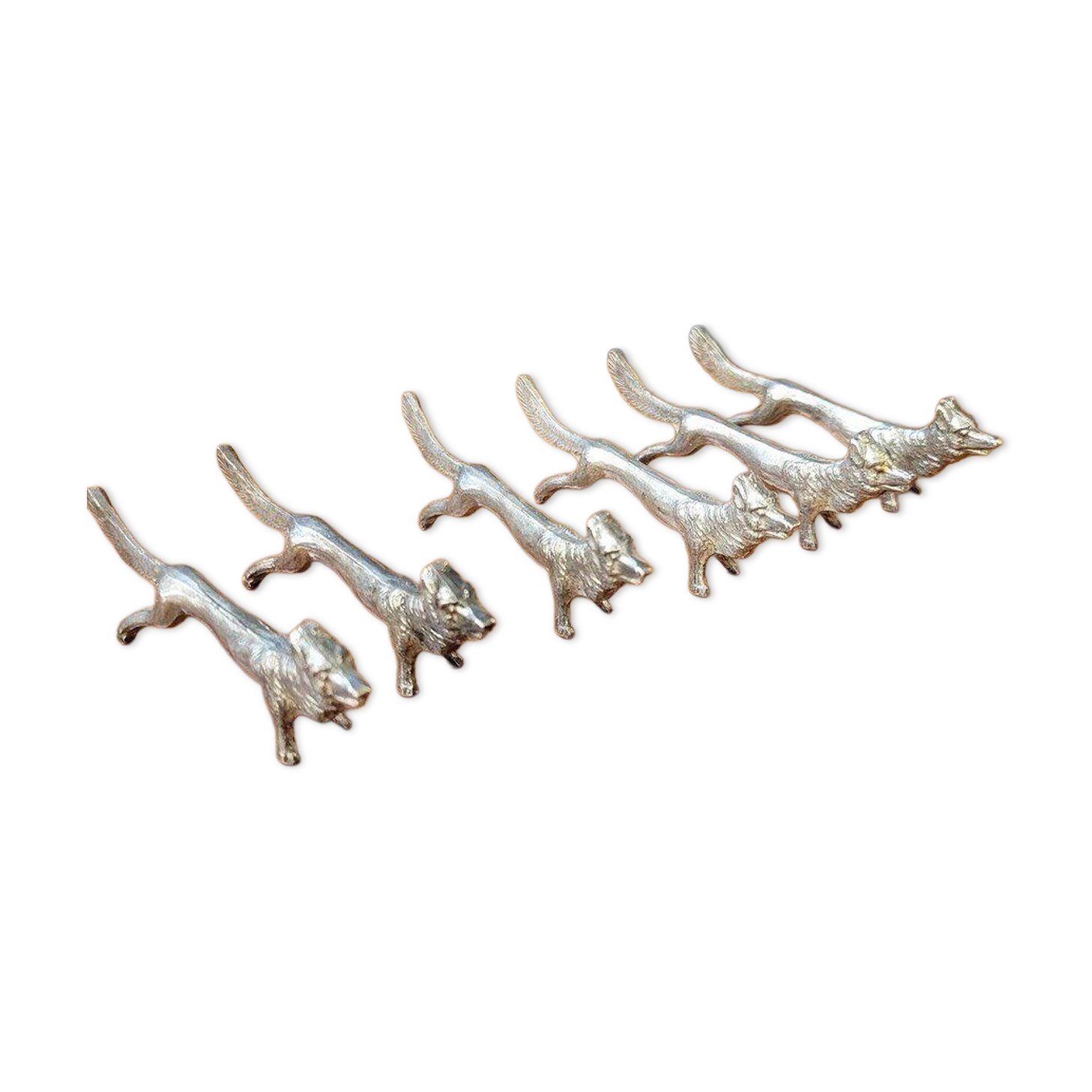 6 animal-shaped knife rests