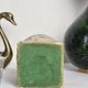 Spherical table lighter in genuine travertine – Italy, circa 1970