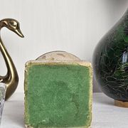 Briquet de table sphérique en travertin véritable – Italie, circa 1970