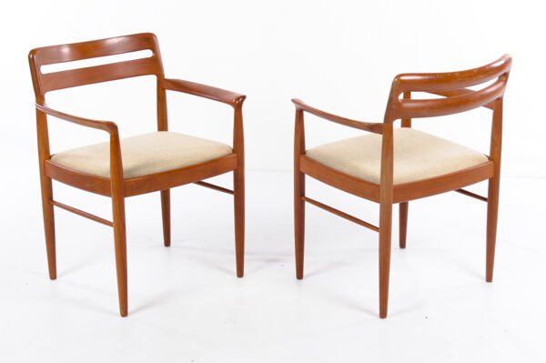 Fauteuil H.W. Klein Pour Bramin, Vintage, Années 60, milieu Du Siècle En teck
