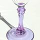 Lot de 4 flûtes Crystal d'Arques vintage en verre alexandrite