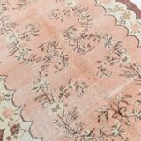 5x8 Peah Pink & Brown Floral Pattern Vintage Rug, 166x258Cm
