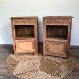 Pair of antique bedside tables
