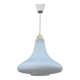 Vintage Scandinavian pendant light in opaline glass 1970 1980