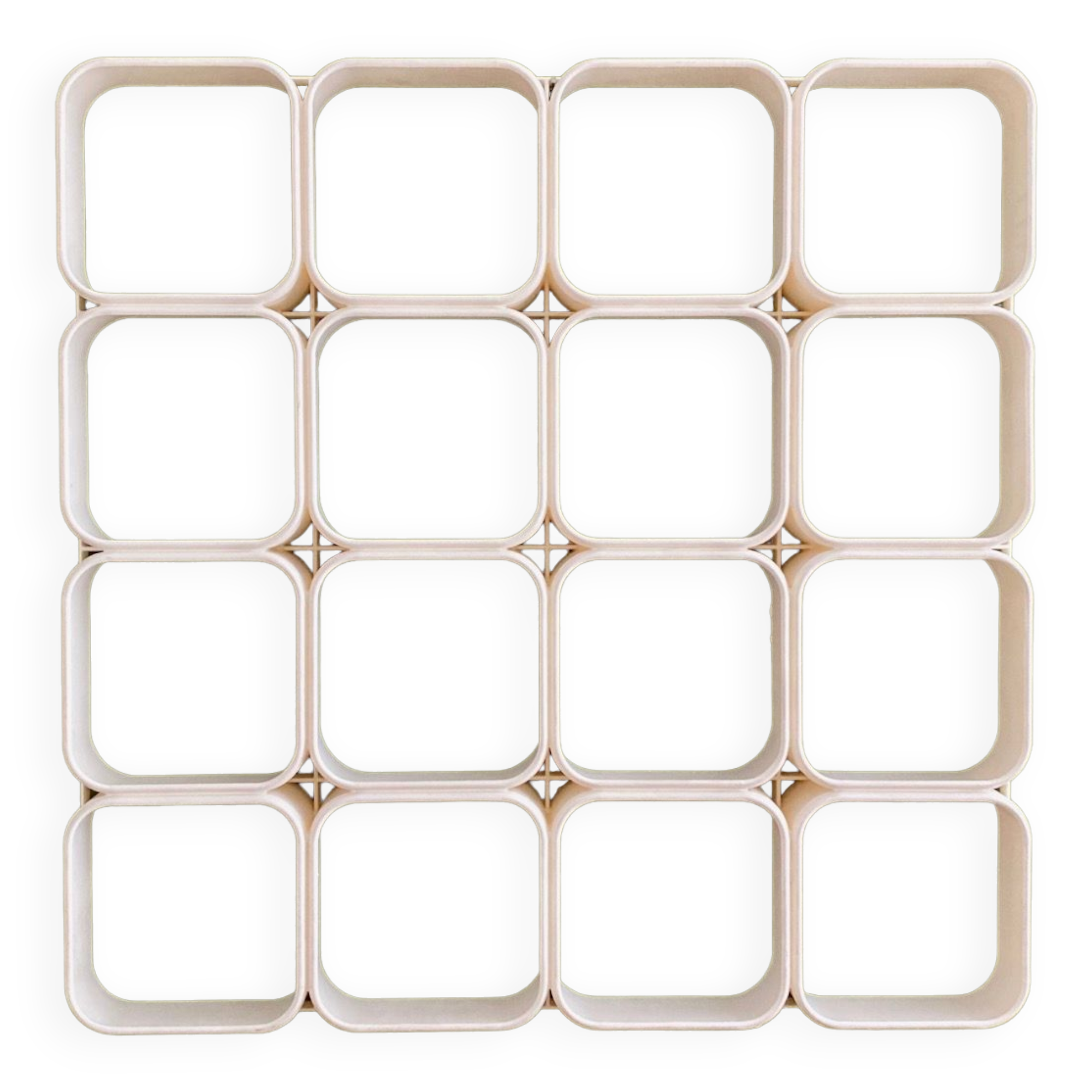 White 70's plastic module shelf