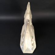 Salt-glazed stoneware sculpture, Roger Guérin, stylised fish, Art Deco