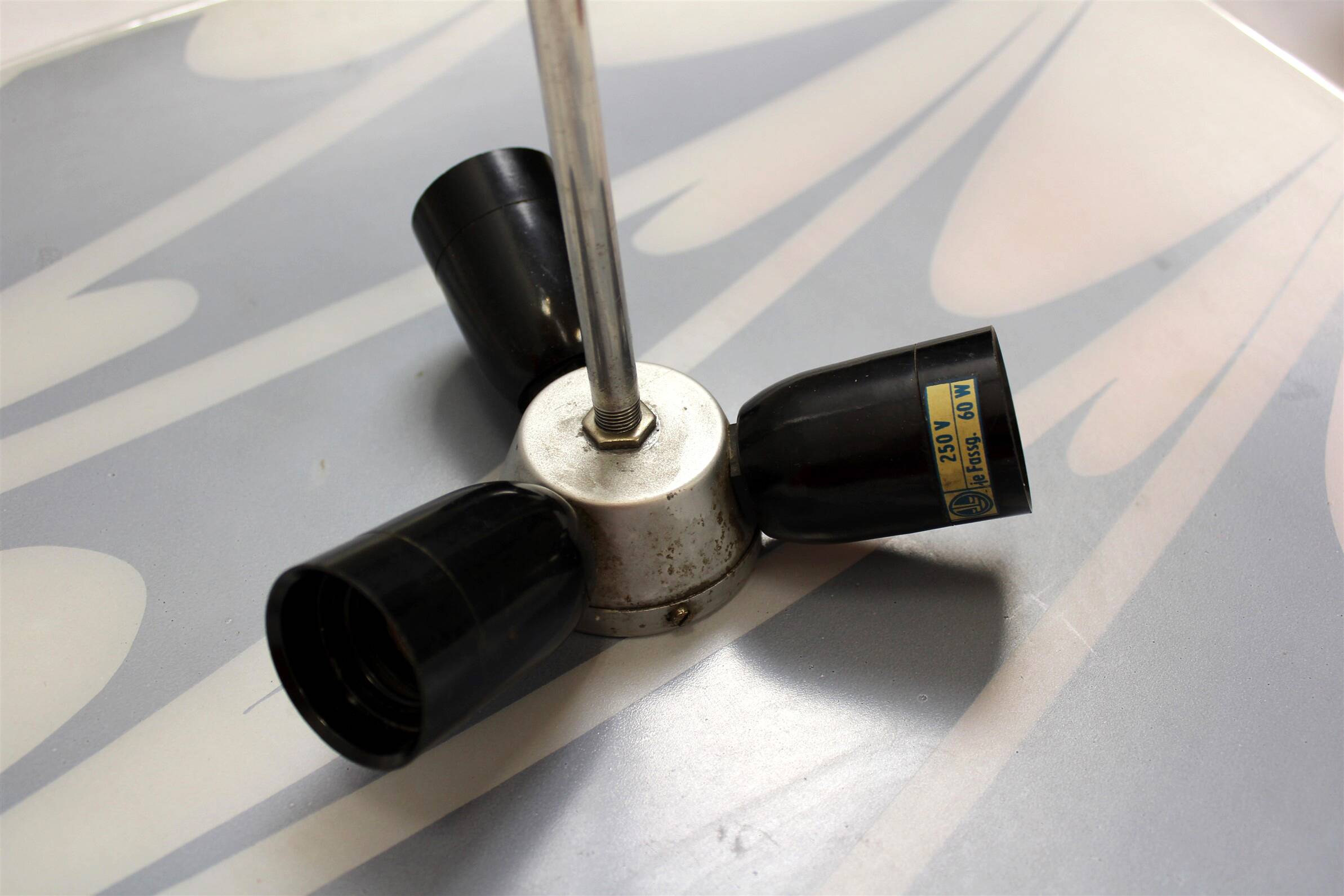 Large Vintage Czechoslovakian Opaline Glass Pendant Lights, 1970s, Set of 2